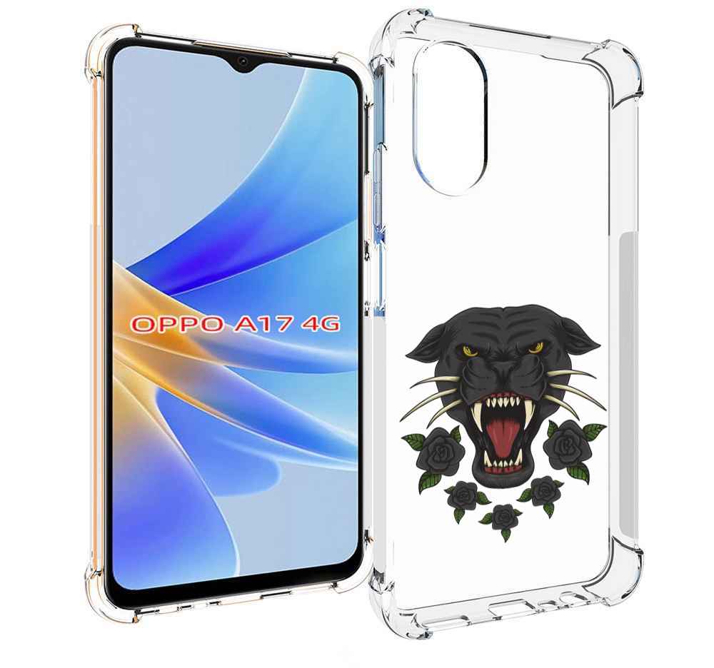 

Чехол MyPads Пантера для OPPO A17, Прозрачный, Tocco