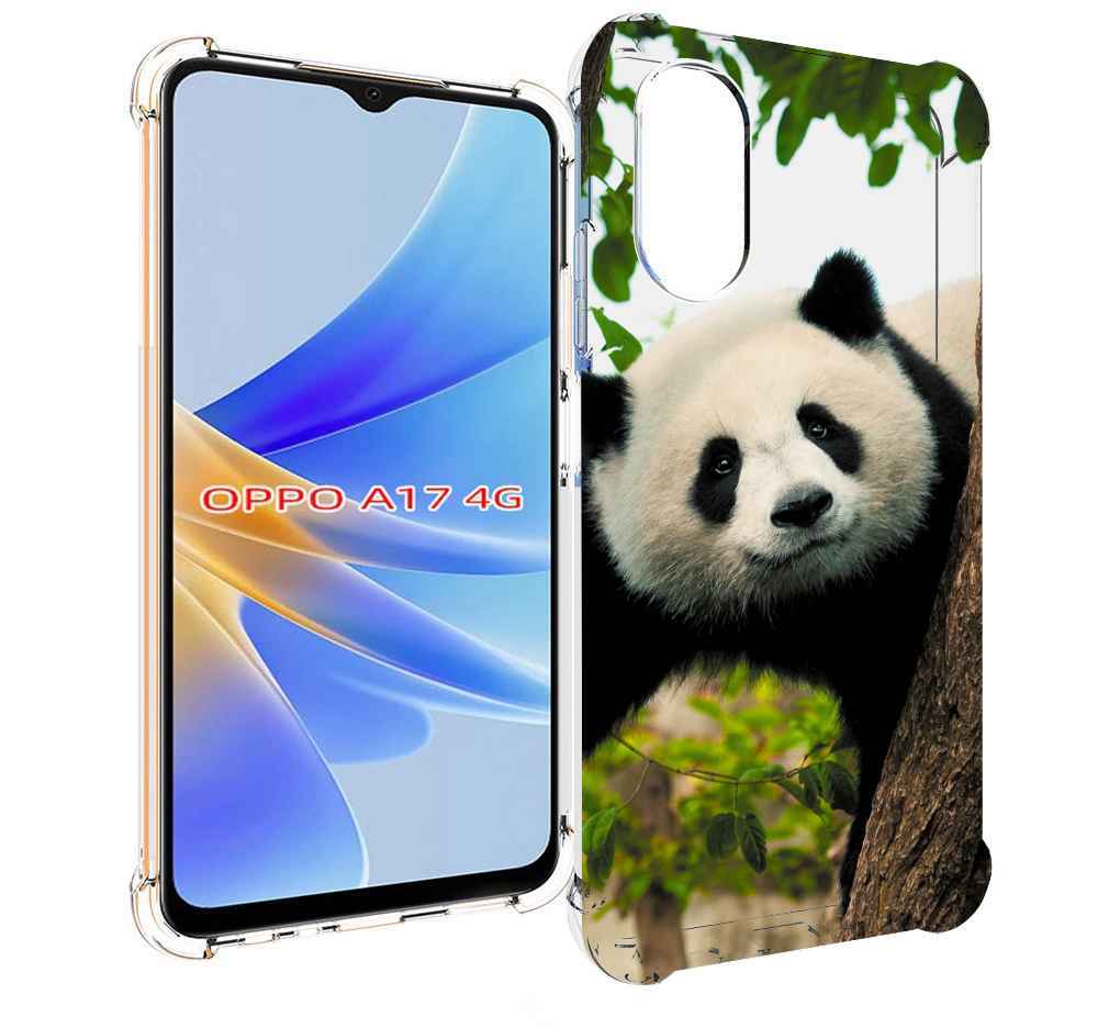 

Чехол MyPads Панда-на-дереве для OPPO A17, Прозрачный, Tocco