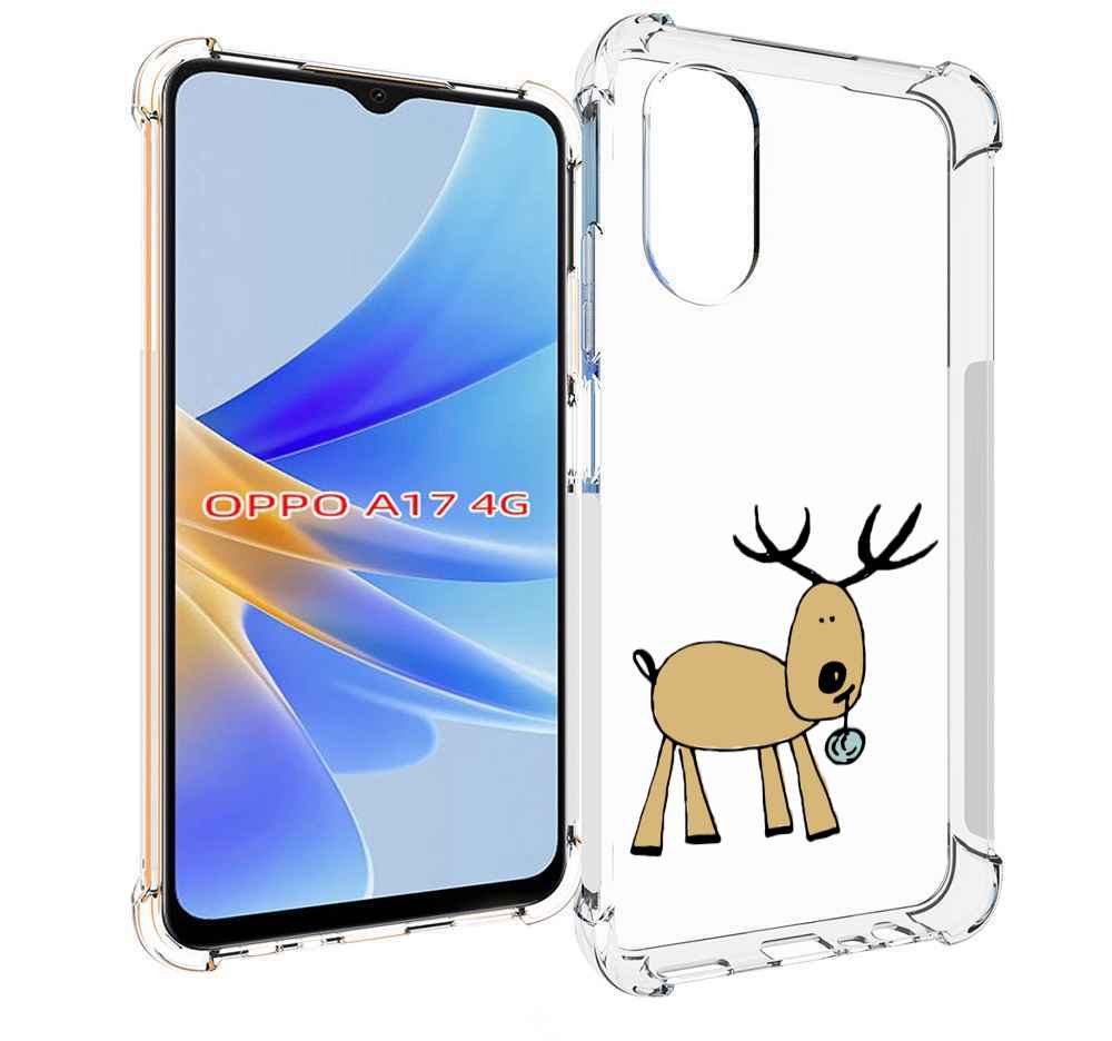 

Чехол MyPads Олень с шариком для OPPO A17, Прозрачный, Tocco