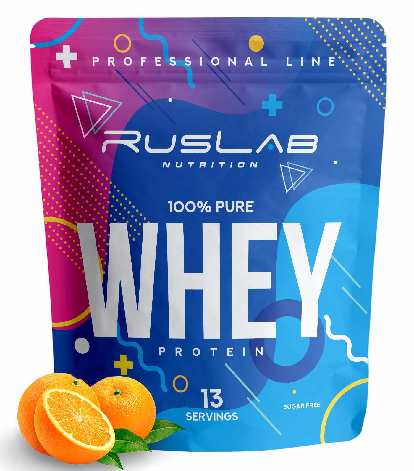 Сывороточный протеин RusLabNutrition Whey 100% Pure 416гр вкус апельсин