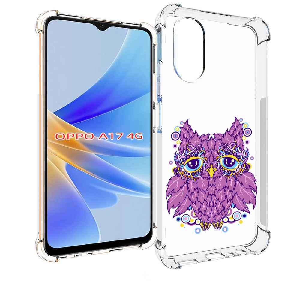 

Чехол MyPads Розовая сова для OPPO A17, Прозрачный, Tocco