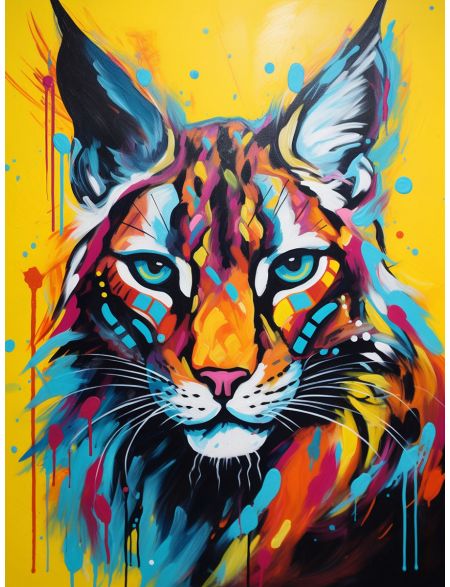 

Алмазная мозаика без подрамника Кошка, 40x30 см, 50 цветов, 68852, РА-585