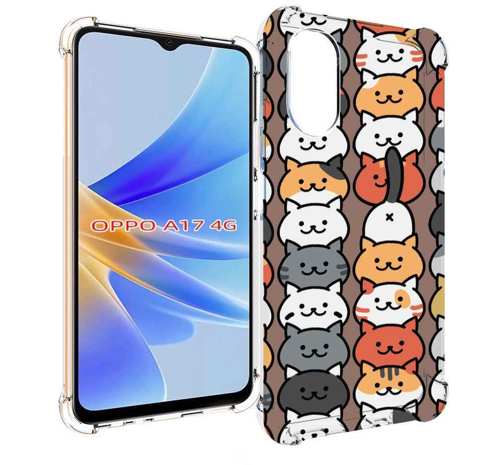Чехол MyPads Найди-кота для OPPO A17
