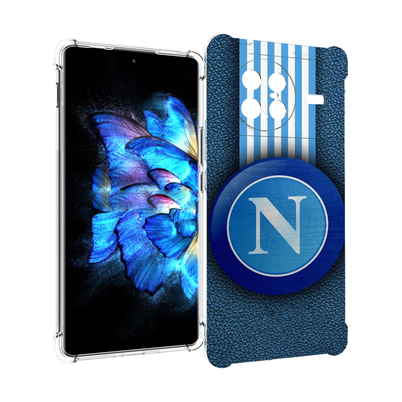 

Чехол MyPads фк наполи мужской для Vivo X Note 5G, Прозрачный, Tocco