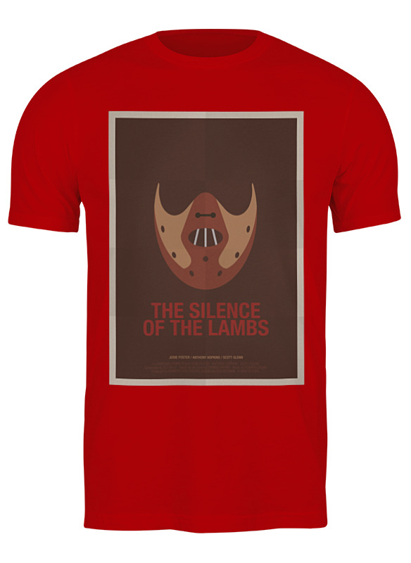 

Футболка мужская Printio Silence of the lambs / молчание ягнят красная 3XL, Красный, Silence of the lambs / молчание ягнят