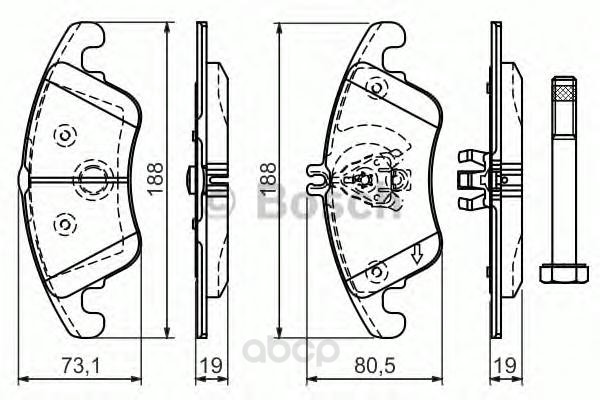 

Колодки тормозные дисковые передн MERCEDES-BENZ: C-CLASS (W204) C 250 CDI 4-matic (204.082