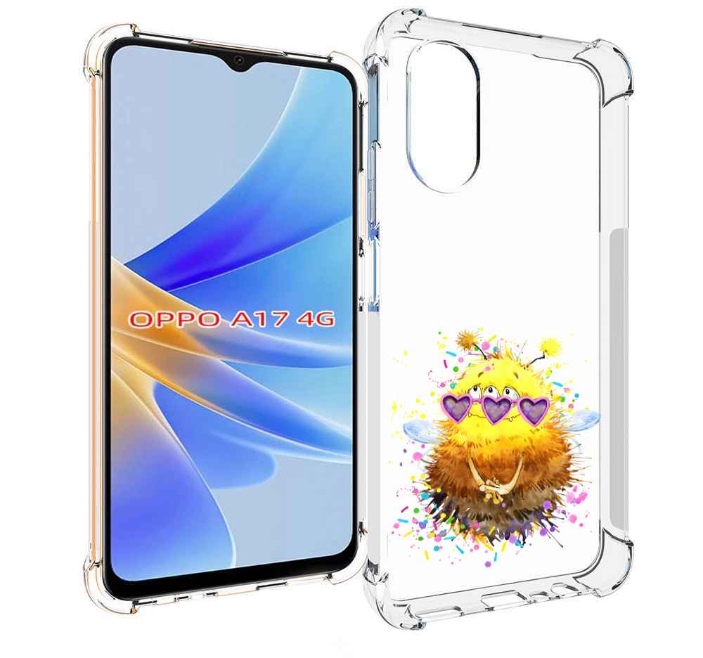 

Чехол MyPads Пушитый шмель для OPPO A17, Прозрачный, Tocco