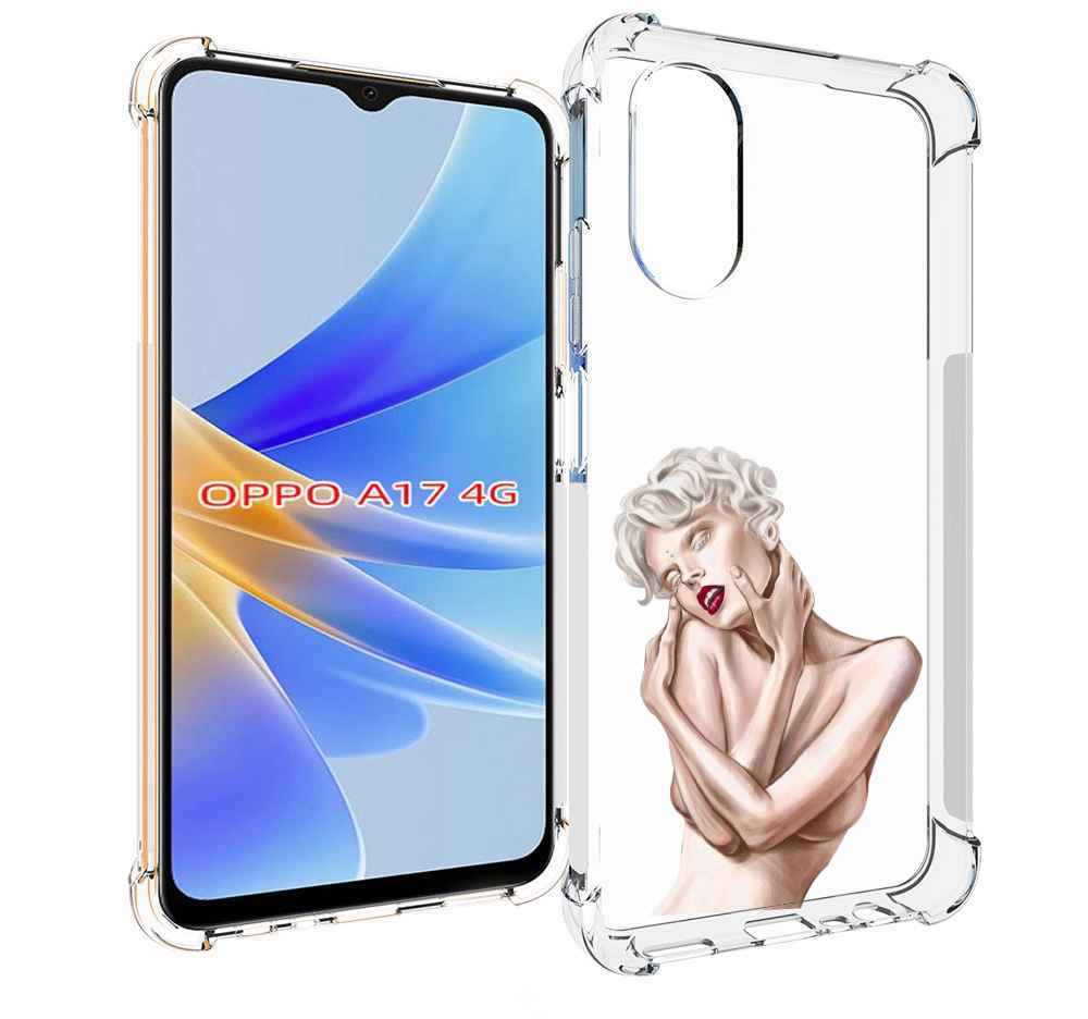 

Чехол MyPads Мигера женский для OPPO A17, Прозрачный, Tocco