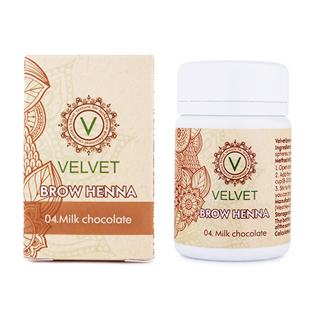 

Хна для окрашивания бровей VELVET 04. Milk chocolate, 30 капсул