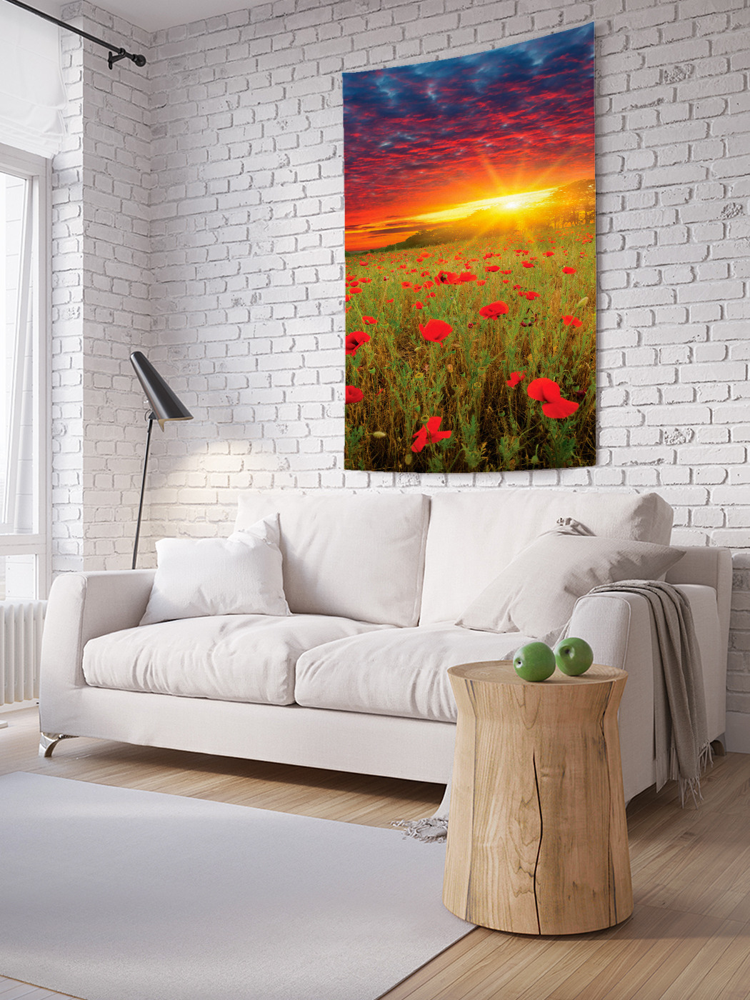 

Вертикальное фотопанно на стену JoyArty Маки на закате 100x150 см, Маки на закате
