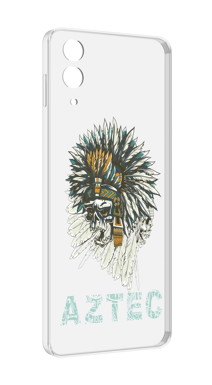 

Чехол MyPads скелет индеец для Samsung Galaxy Z Flip 4 (SM-F721), Прозрачный, Tocco