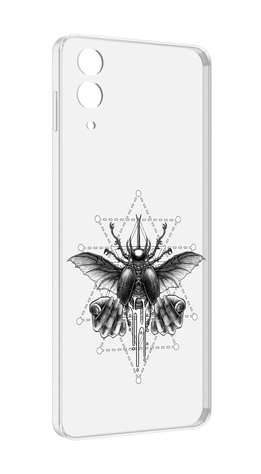 

Чехол MyPads скарабей для Samsung Galaxy Z Flip 4 (SM-F721), Прозрачный, Tocco