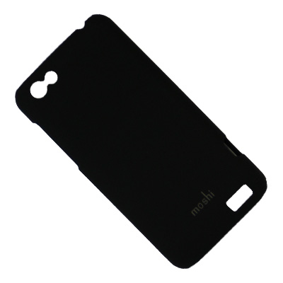 фото Чехол для htc one v задняя крышка пластиковый прорезиненный moshi case soft touch <черный> promise mobile