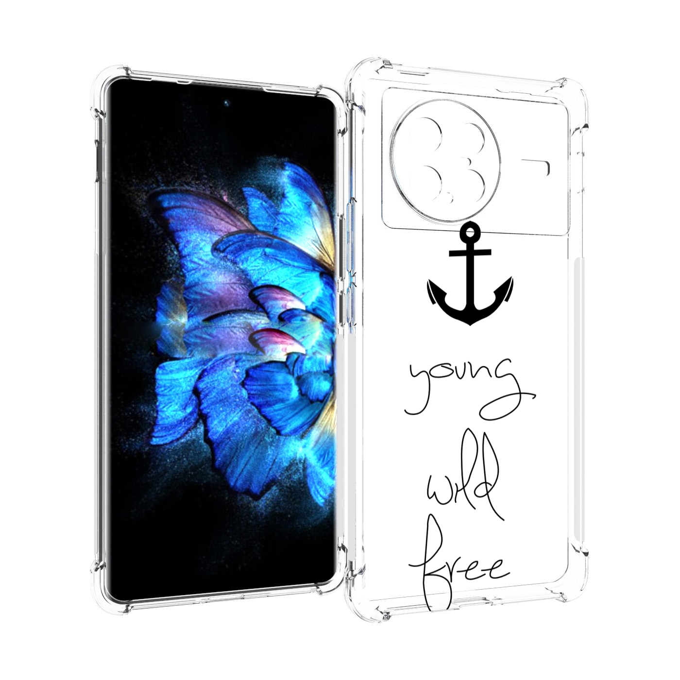 

Чехол MyPads ты-будешь-свободным для Vivo X Note 5G, Прозрачный, Tocco