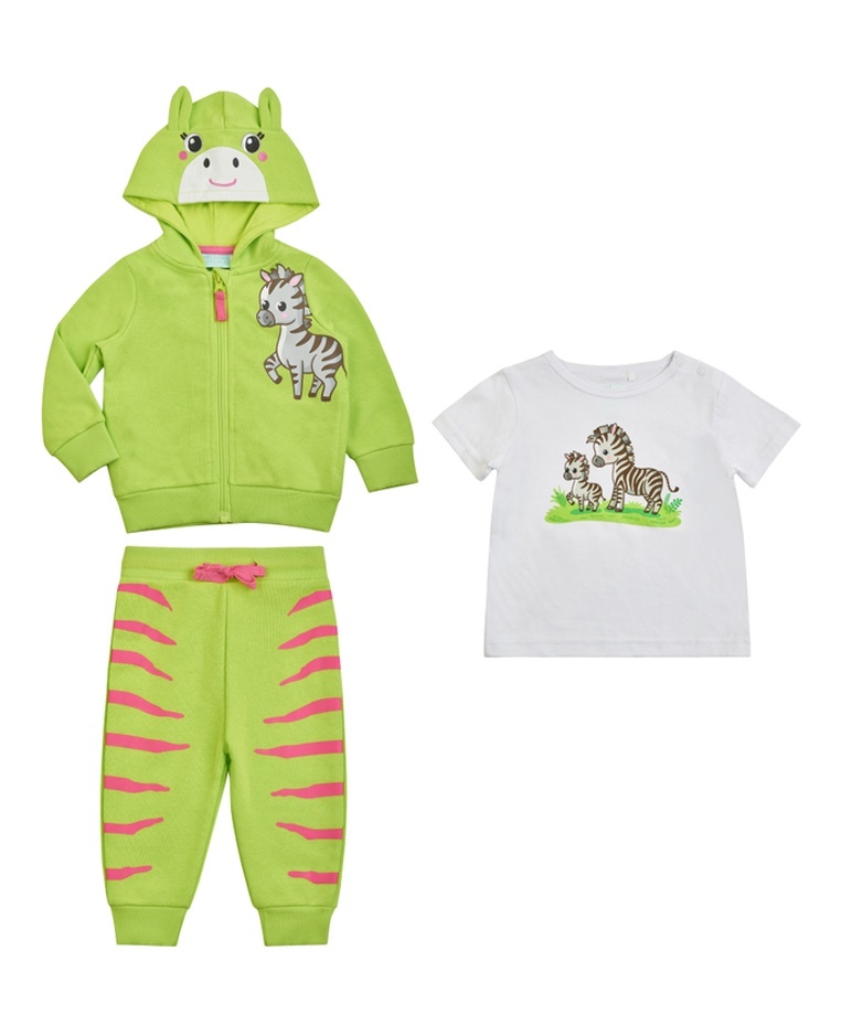 

Костюм повседневный Kari Baby SS24B13800502, светло-зеленый, белый, 68, SS24B13800502