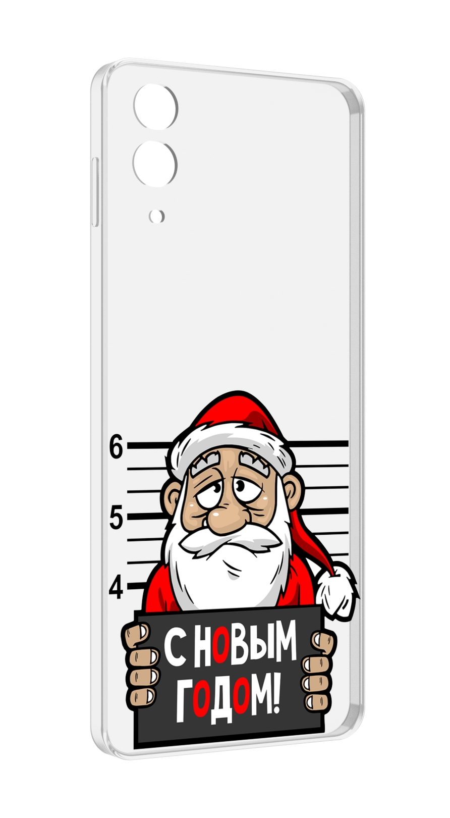 

Чехол MyPads ДМ с новым годом заключенный для Samsung Galaxy Z Flip 4 (SM-F721), Прозрачный, Tocco