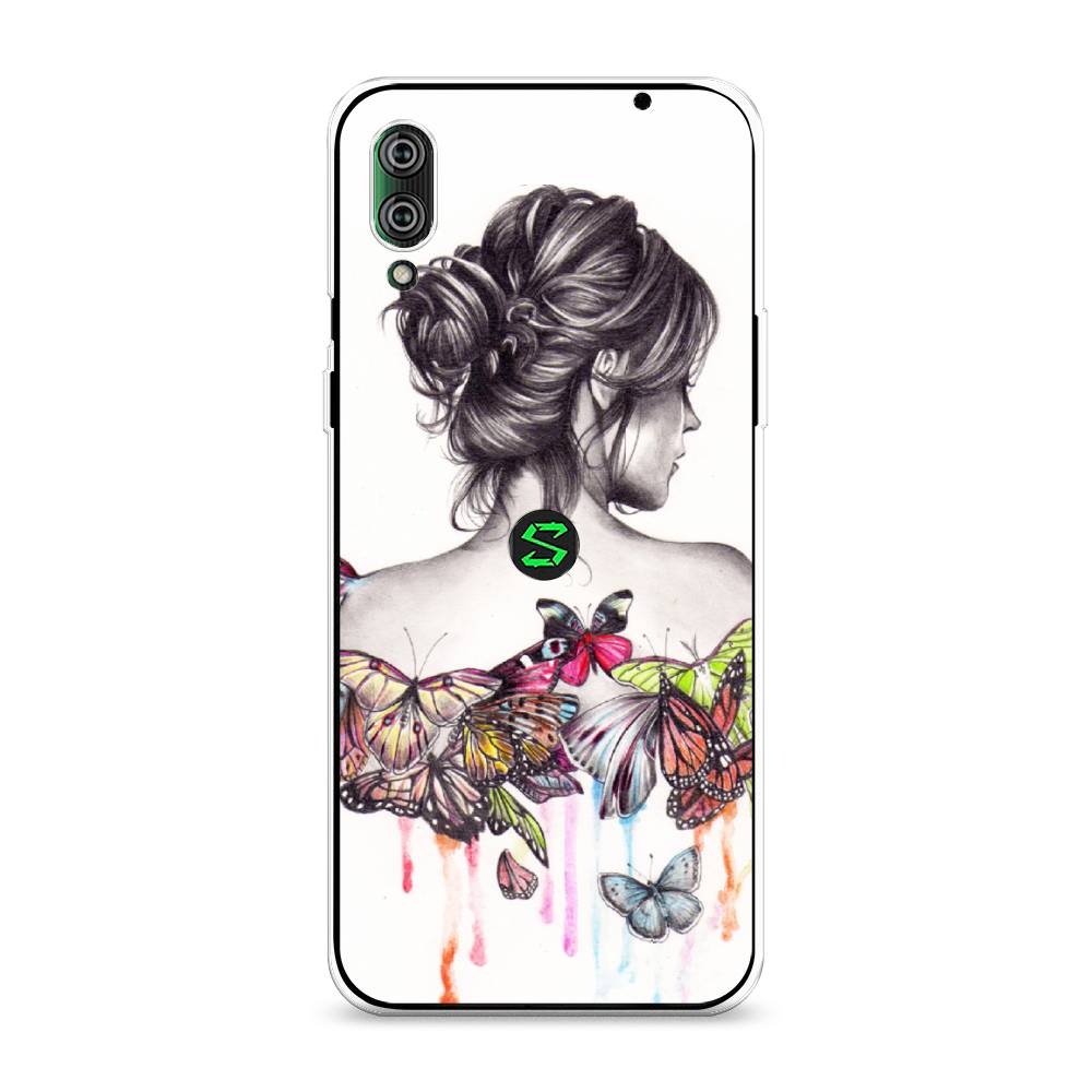 

Чехол Awog на Xiaomi Black Shark 2/2 Pro "Девушка с бабочками", Разноцветный, 36450-10