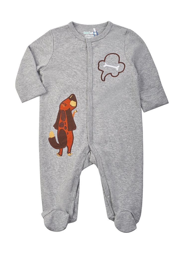 

Комбинезон детский Kari Baby SS24B01700507, серый, 74, SS24B01700507