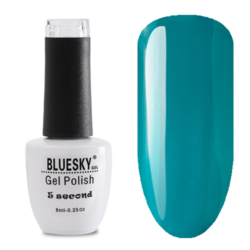 

Гель-лак BlueSky 5 Second #025, 8 мл темно-бирюзовый