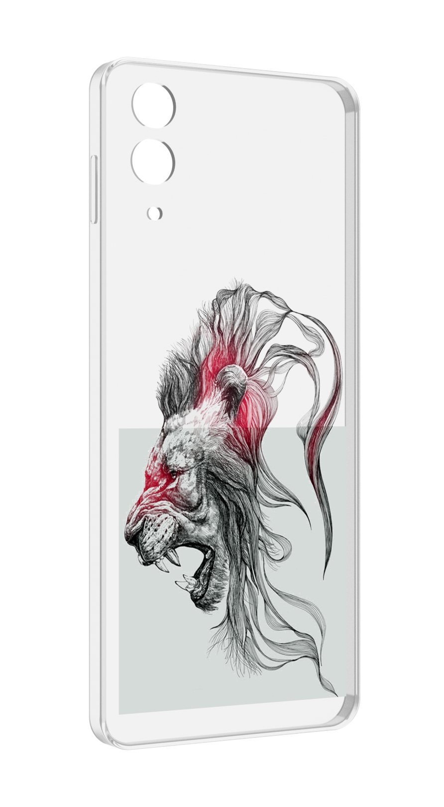 

Чехол MyPads разъяренный лев для Samsung Galaxy Z Flip 4 (SM-F721), Прозрачный, Tocco