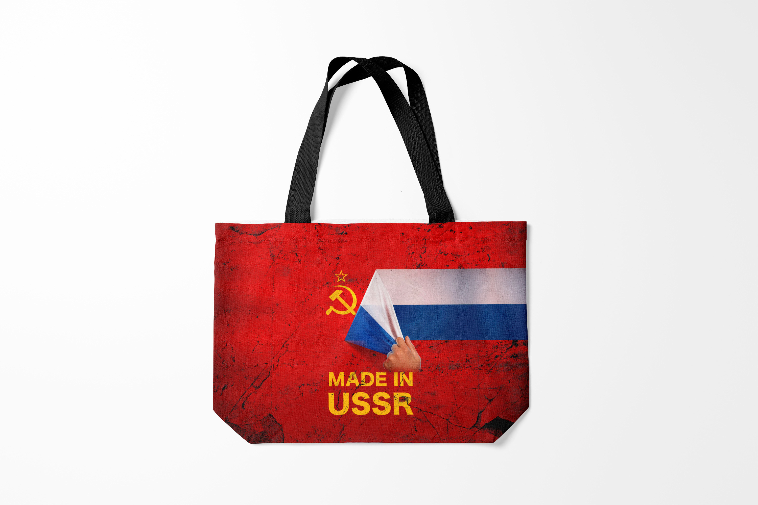 

Сумка шoппер унисекс Burnettie Патриотизм RUSSIA, черный, Патриотизм RUSSIA