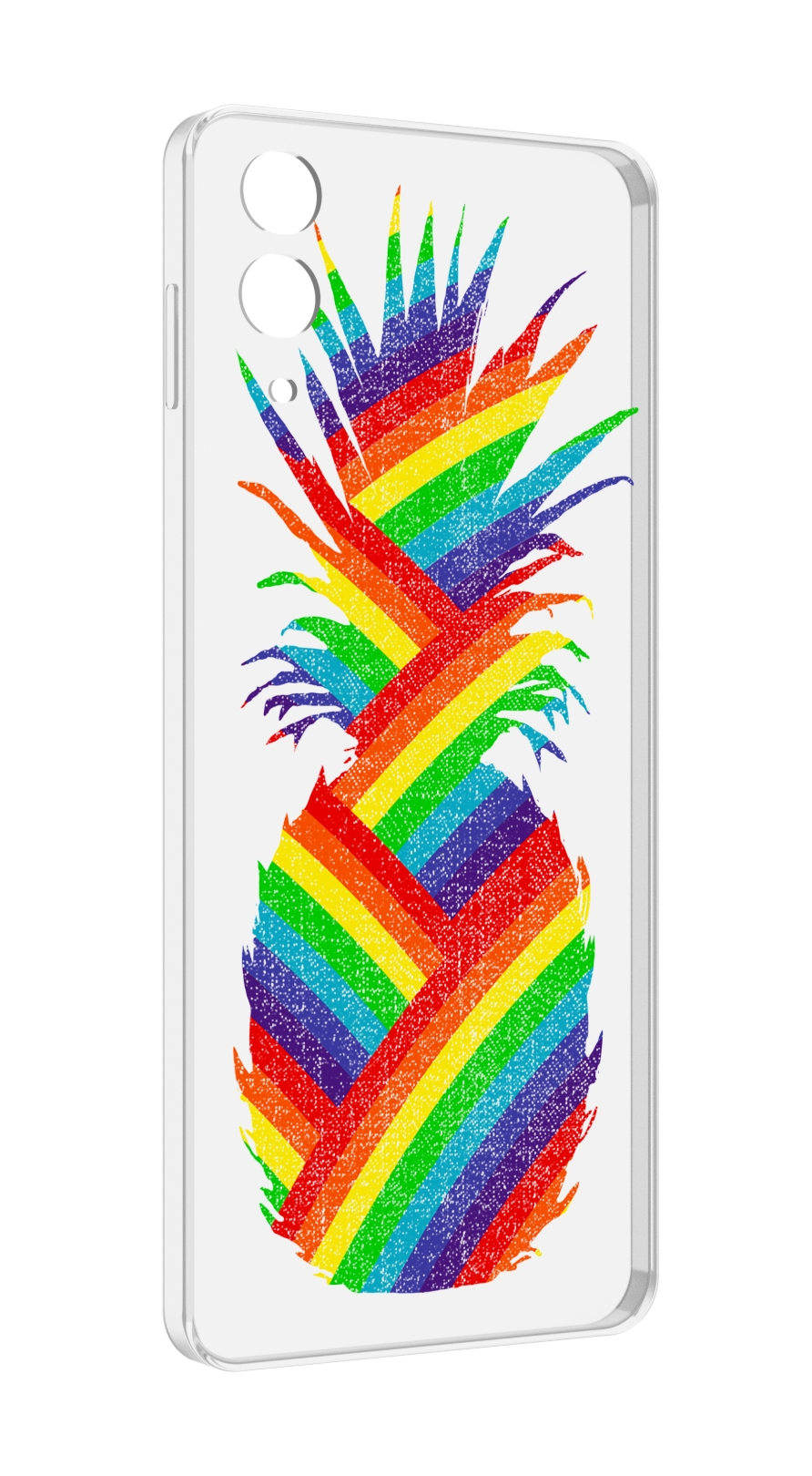 

Чехол MyPads радужный ананас для Samsung Galaxy Z Flip 4 (SM-F721), Прозрачный, Tocco
