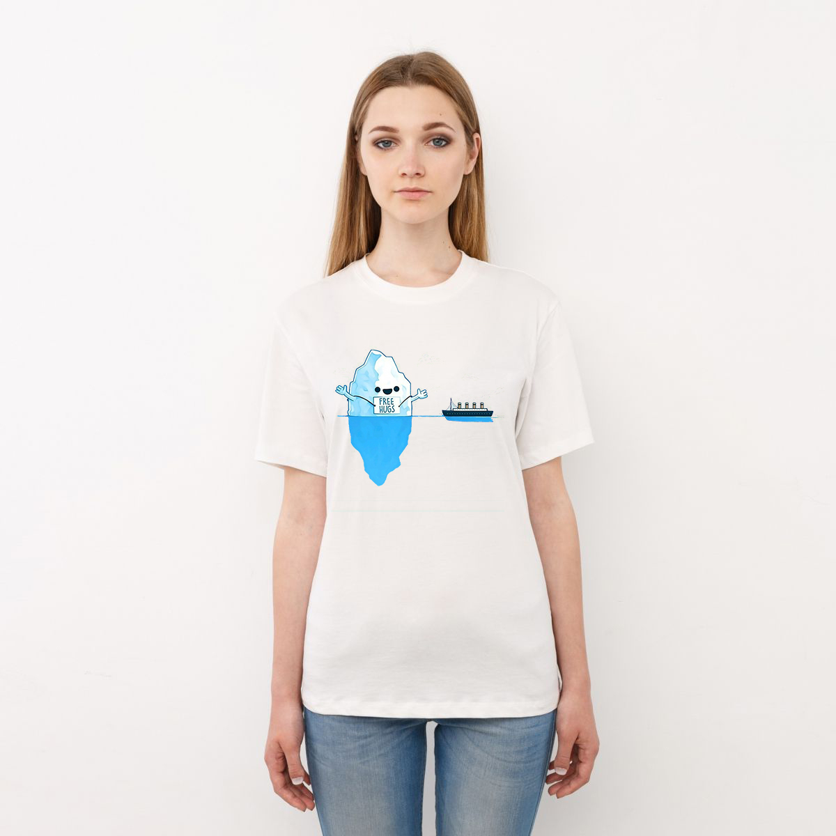 

Футболка унисекс Pigtellingent Free hugs! белая M, Белый, Free hugs!