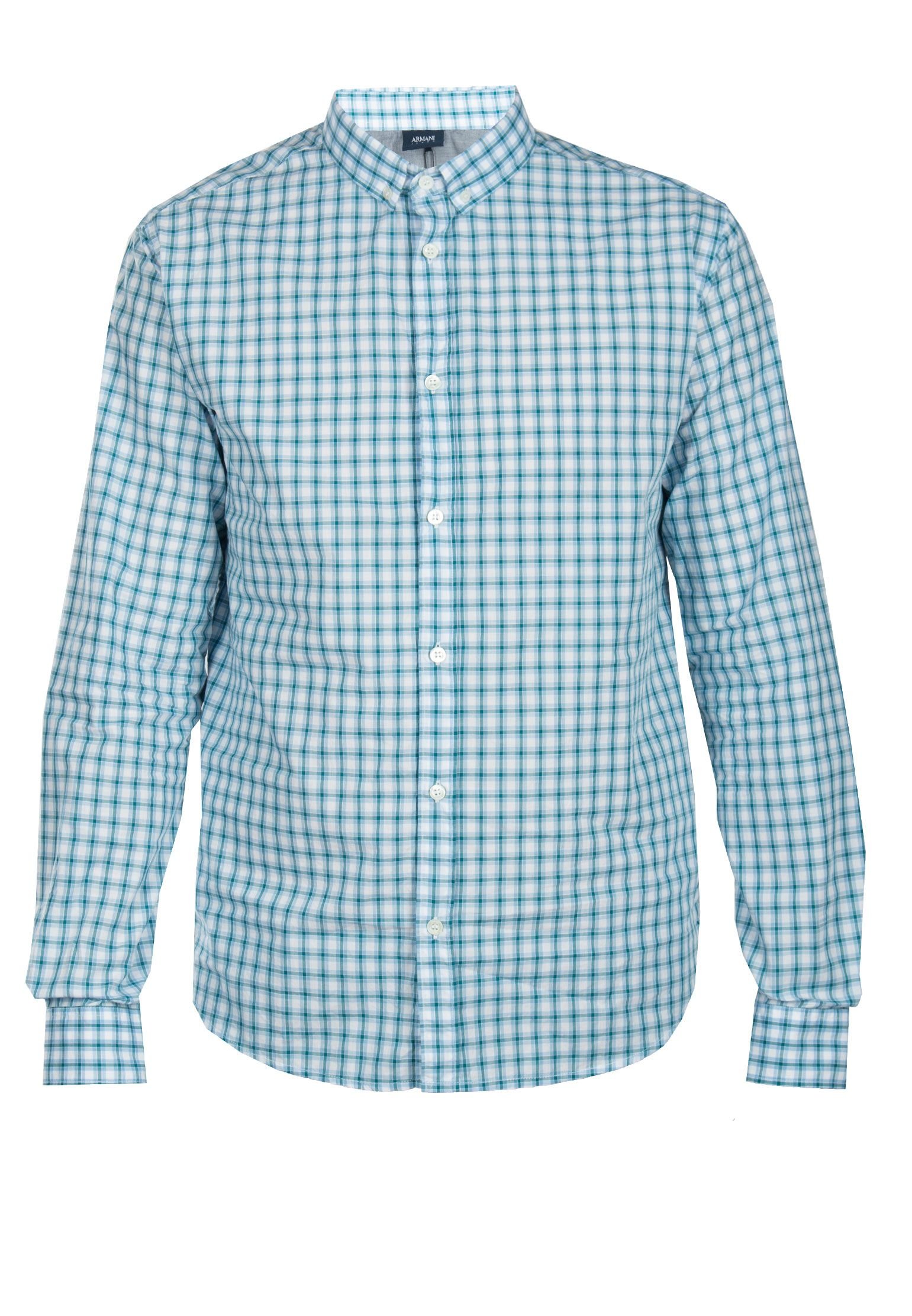 Рубашка мужская Armani Jeans 87771 голубая XL