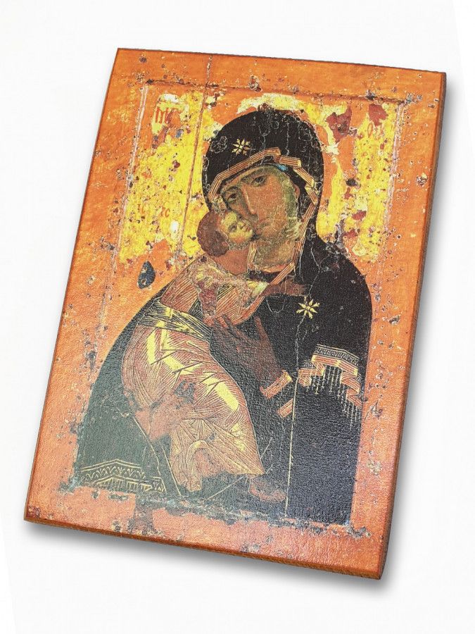 

Владимирская Икона Божией Матери, под старину, 10х14 см
