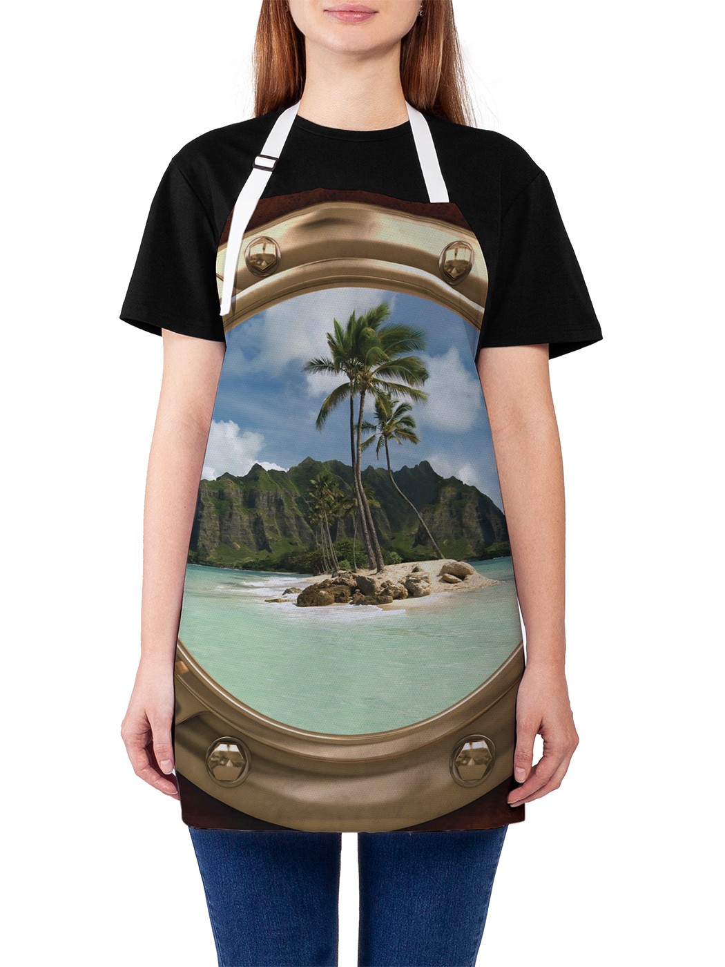 

Фартук женский JoyArty для готовки "Земля близко", универсальный размер