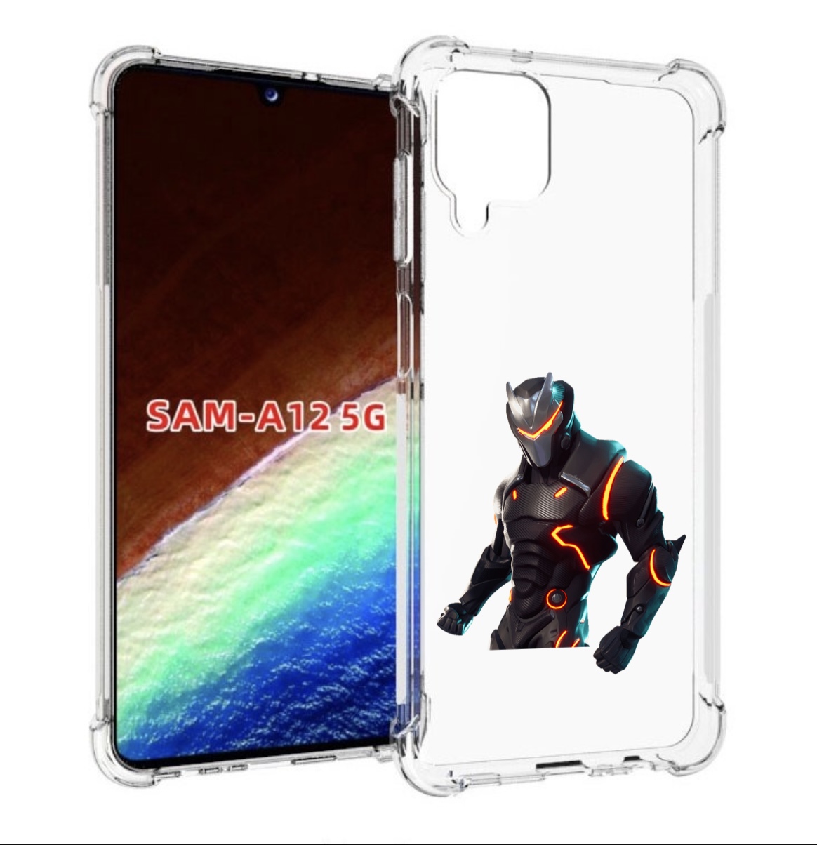 

Чехол MyPads fortnite-1 для Samsung Galaxy A12 (SM-A125F) 2020/21/A12 Nacho SM-A127F, Прозрачный, Tocco