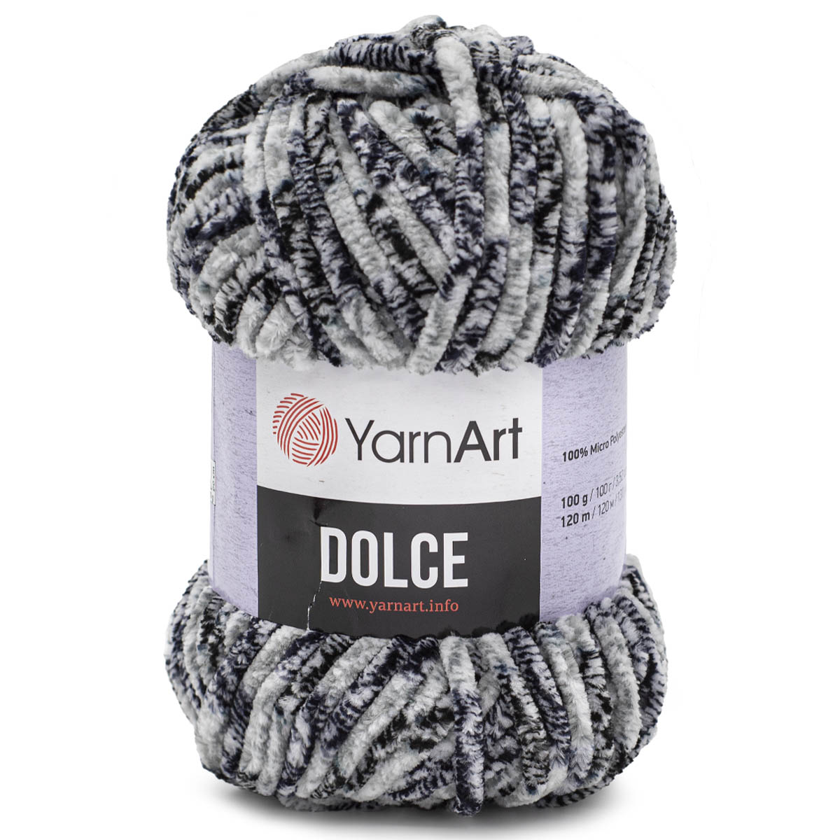 

Пряжа YarnArt Dolce 100гр 120м (100% микрополиэстер) (801 меланж), Разноцветный