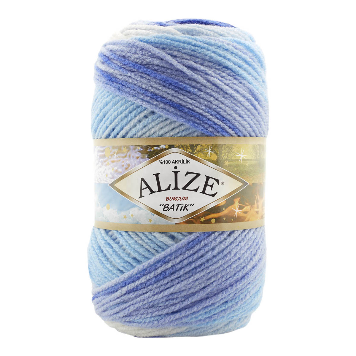 

Пряжа ALIZE Burcum Batik 100гр. 210м. (100% акрил) ТУ (2165 секционный)