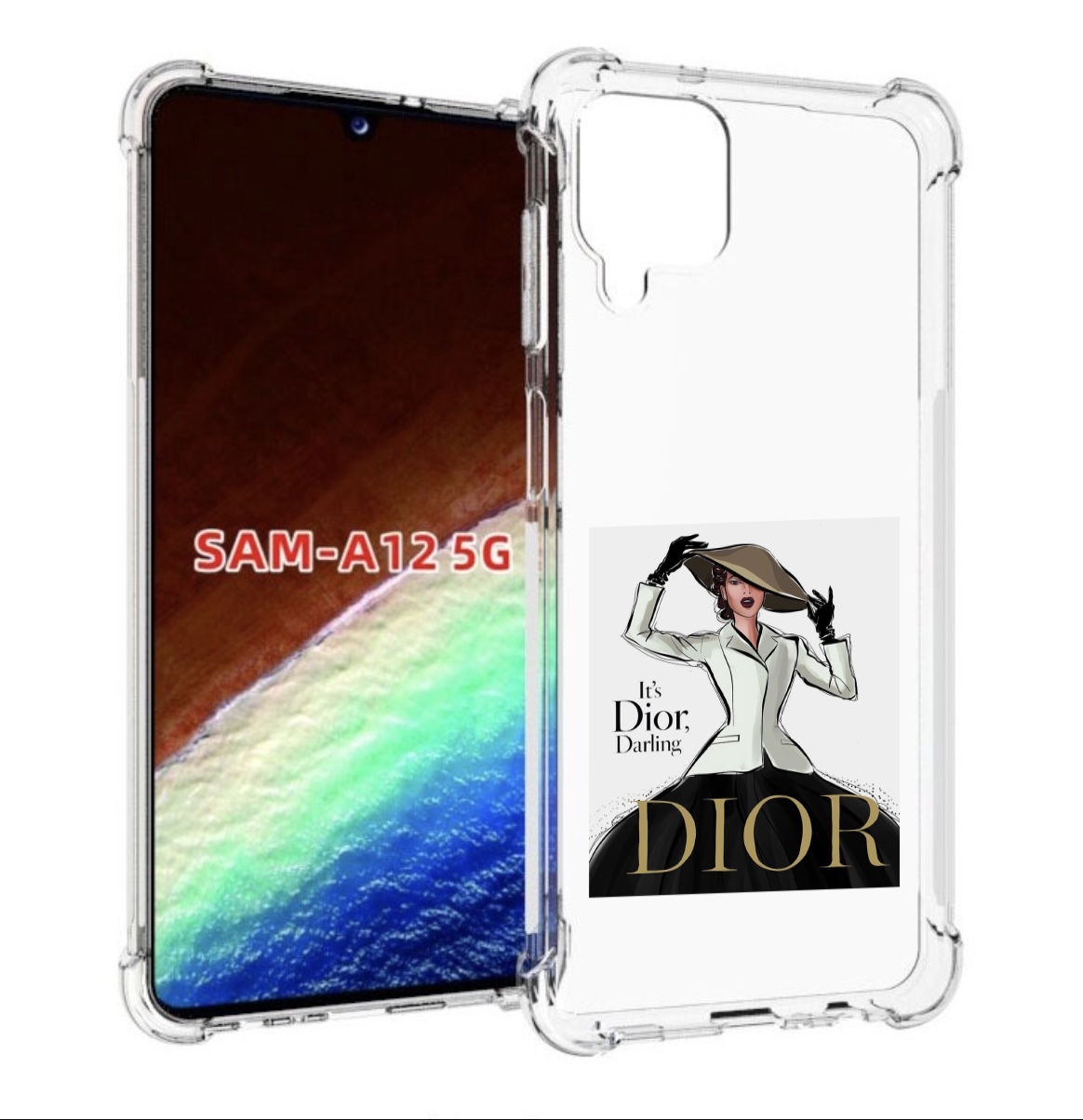 

Чехол MyPads drawings of sketches для Samsung Galaxy A12 (SM-A125F) 2020/21, Прозрачный, Tocco