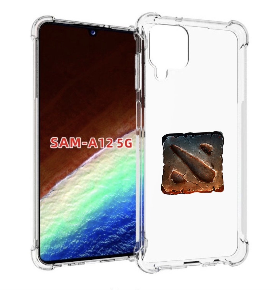 

Чехол MyPads dota 2 логотип 2 для Samsung Galaxy A12 (SM-A125F) 2020/21/A12 Nacho SM-A127F, Прозрачный, Tocco