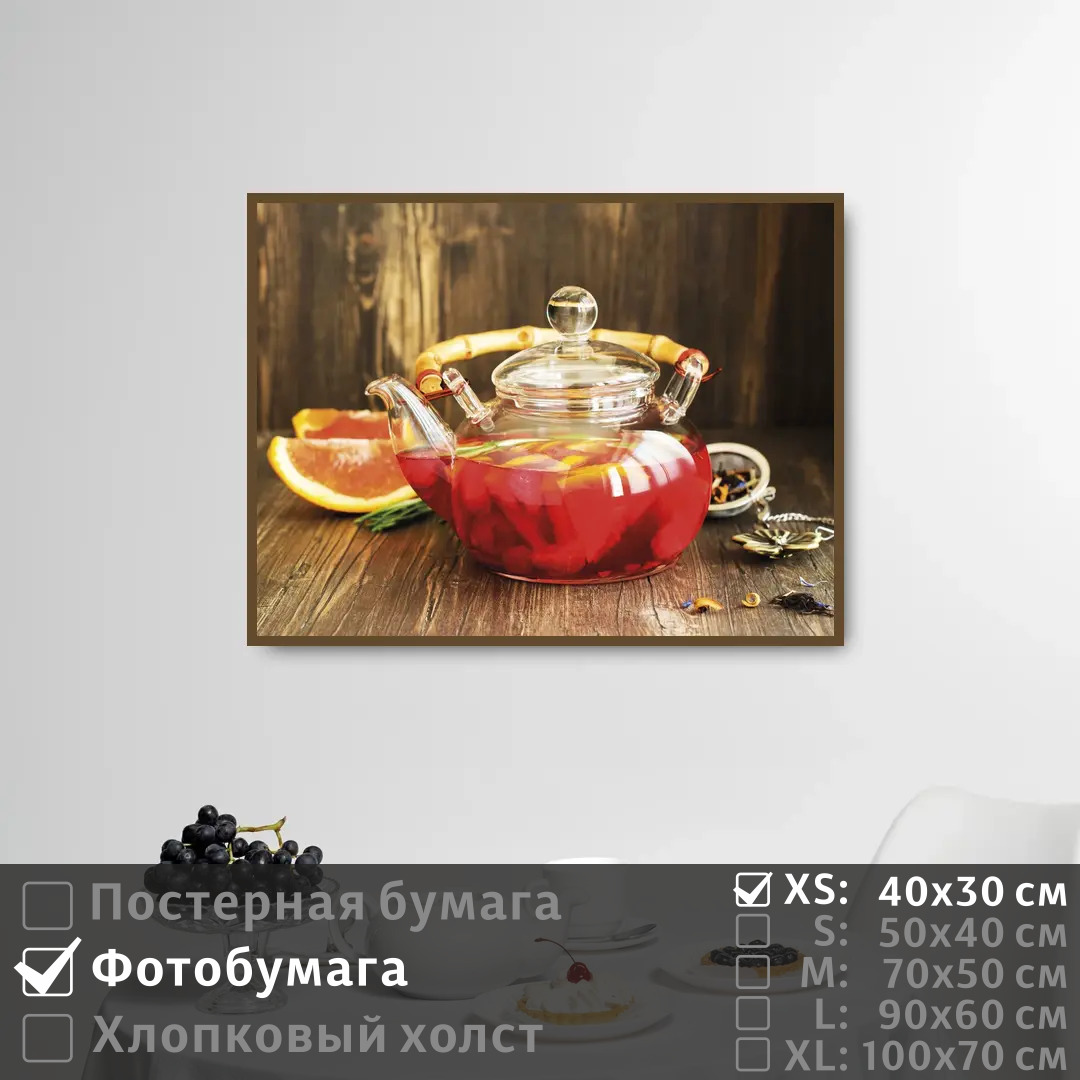 

Постер на фотобумаге ПолиЦентр Фруктовый чай 40х30 см, ФруктовыйЧай