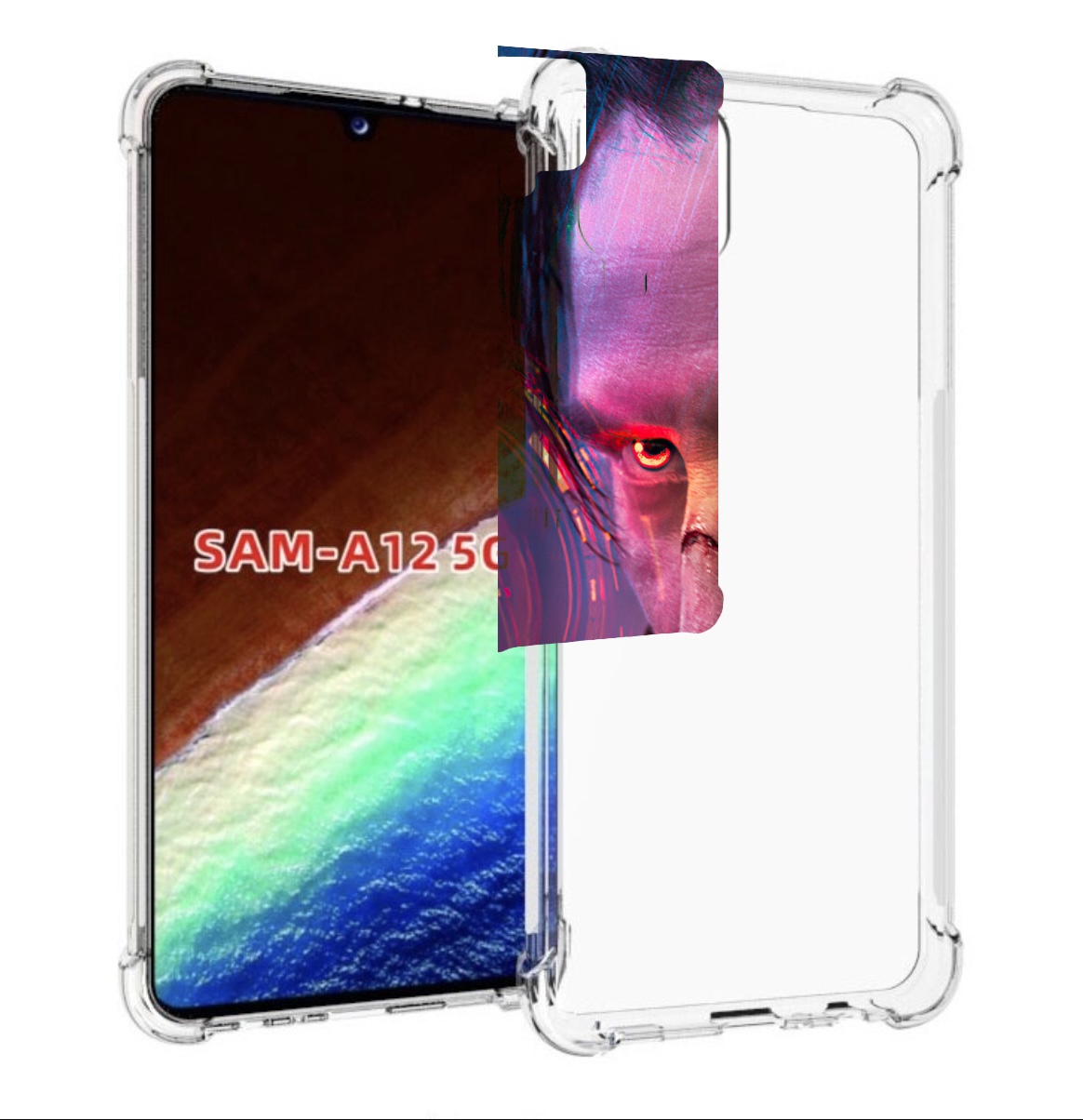 

Чехол MyPads cyberpunk 2077 Джонни Сильверхенд для Samsung Galaxy A12 (SM-A125F) 2020, Прозрачный, Tocco