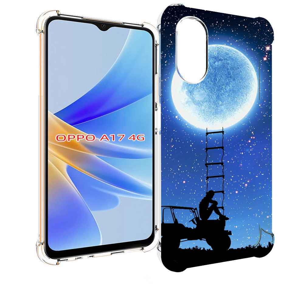 Чехол MyPads Машина-на-лун для OPPO A17