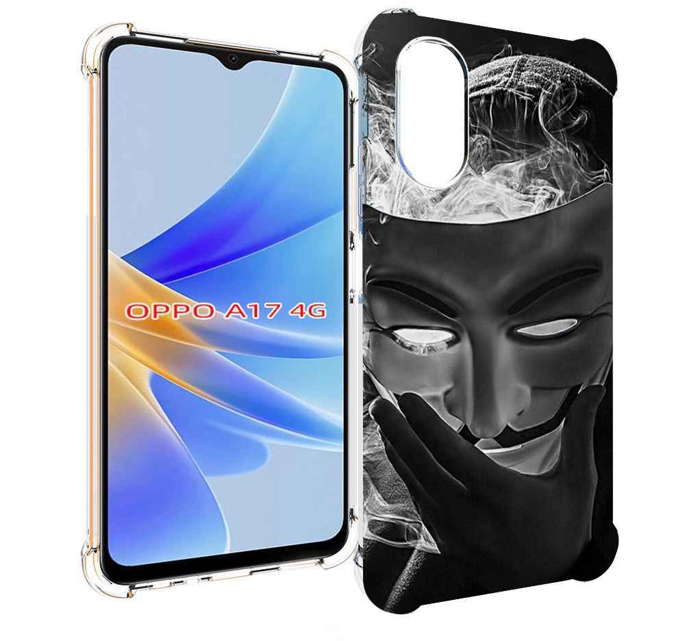 

Чехол MyPads Маска для OPPO A17, Прозрачный, Tocco