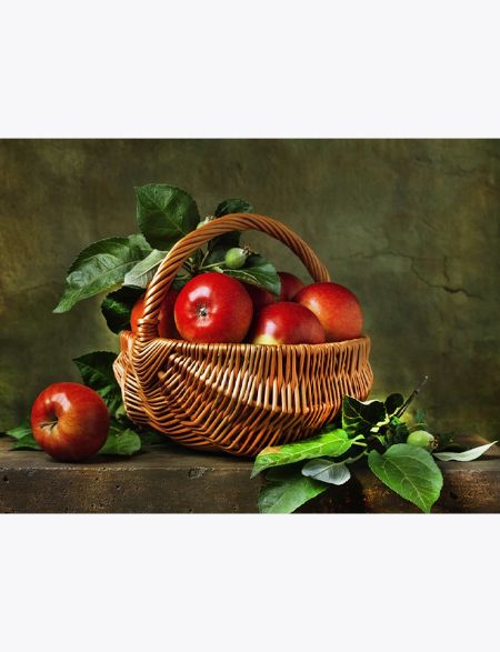 

Алмазная мозаика без подрамника Яблоки в корзинке, 50x40 см, 56967, РА-104