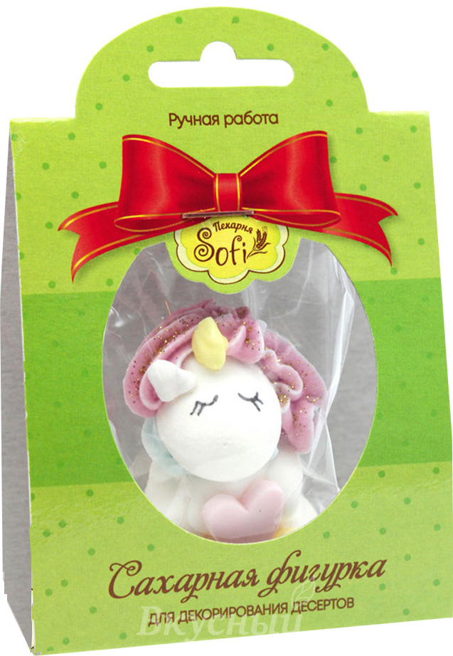 

Украшение сахарное Единорог с сердцем Sofi