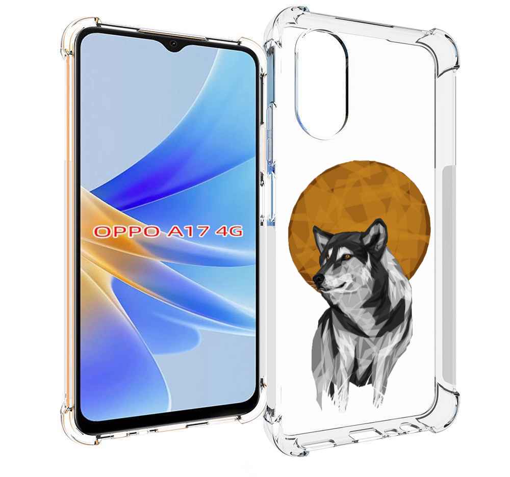 

Чехол MyPads Лунный волк для OPPO A17, Прозрачный, Tocco