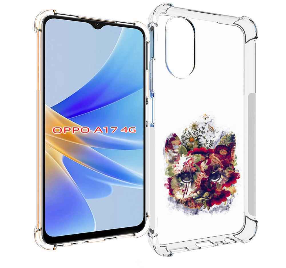 

Чехол MyPads Лиса в цветах-2 для OPPO A17, Прозрачный, Tocco