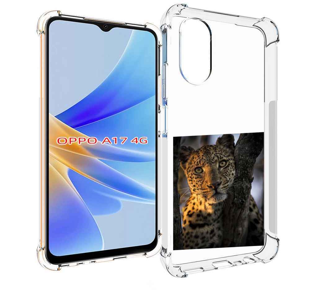 

Чехол MyPads Леопард для OPPO A17, Прозрачный, Tocco