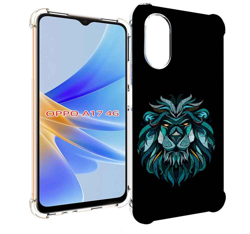 

Чехол MyPads Лев-красивый-зеленый для OPPO A17, Прозрачный, Tocco