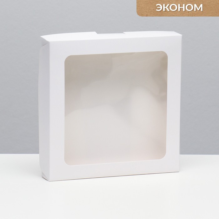 

Коробка самосборная, белая, 19 х 19 х 3 см