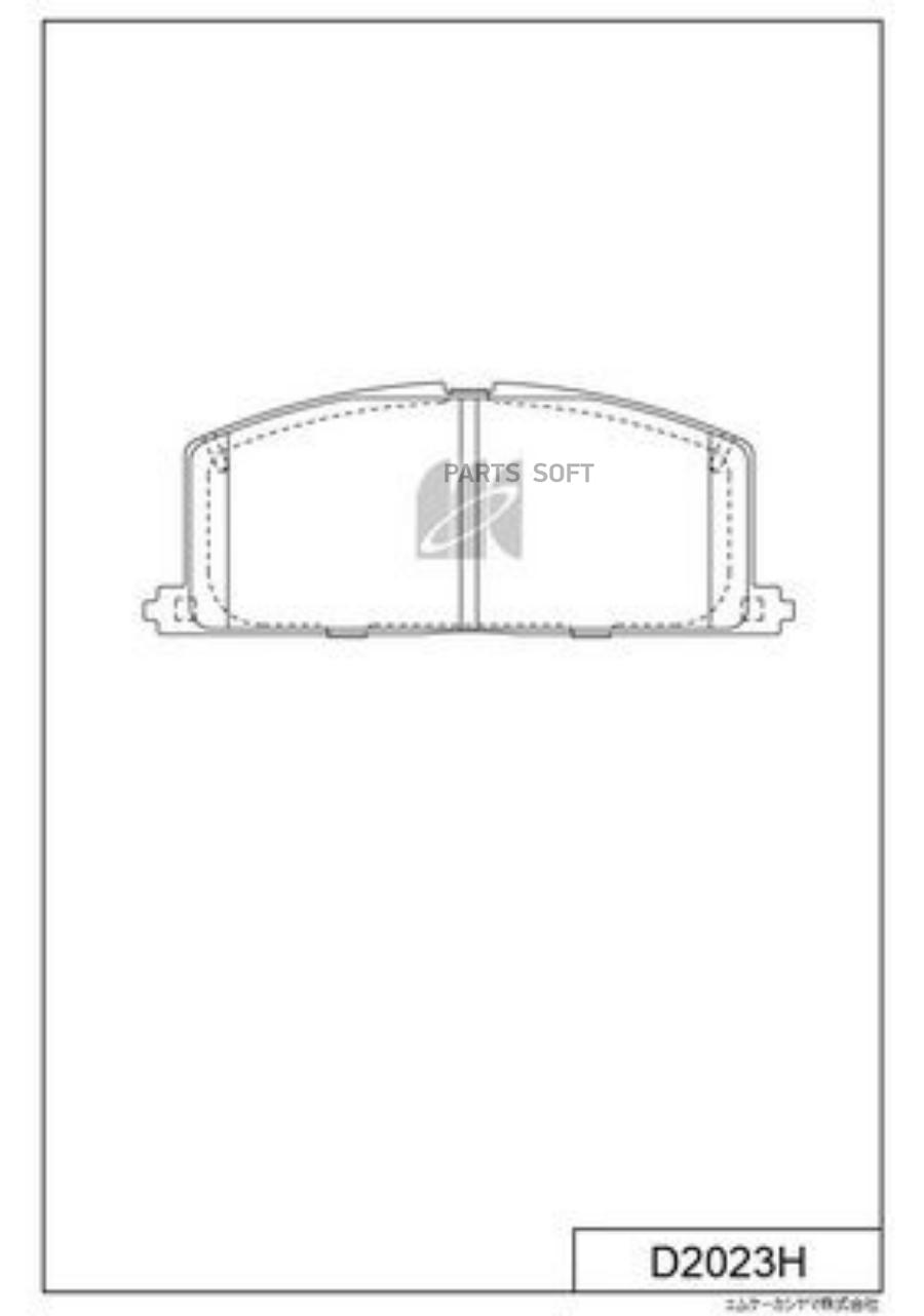 

Колодки Дисковые П. Toyota Camry 82-88/Carina 1.6-2.0d <98 Kashiyama D2023H D2023h