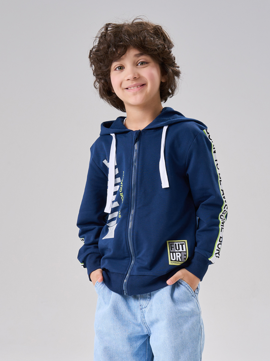 

Толстовка детская КотМарКот 8241845, синий, 134, 8241845