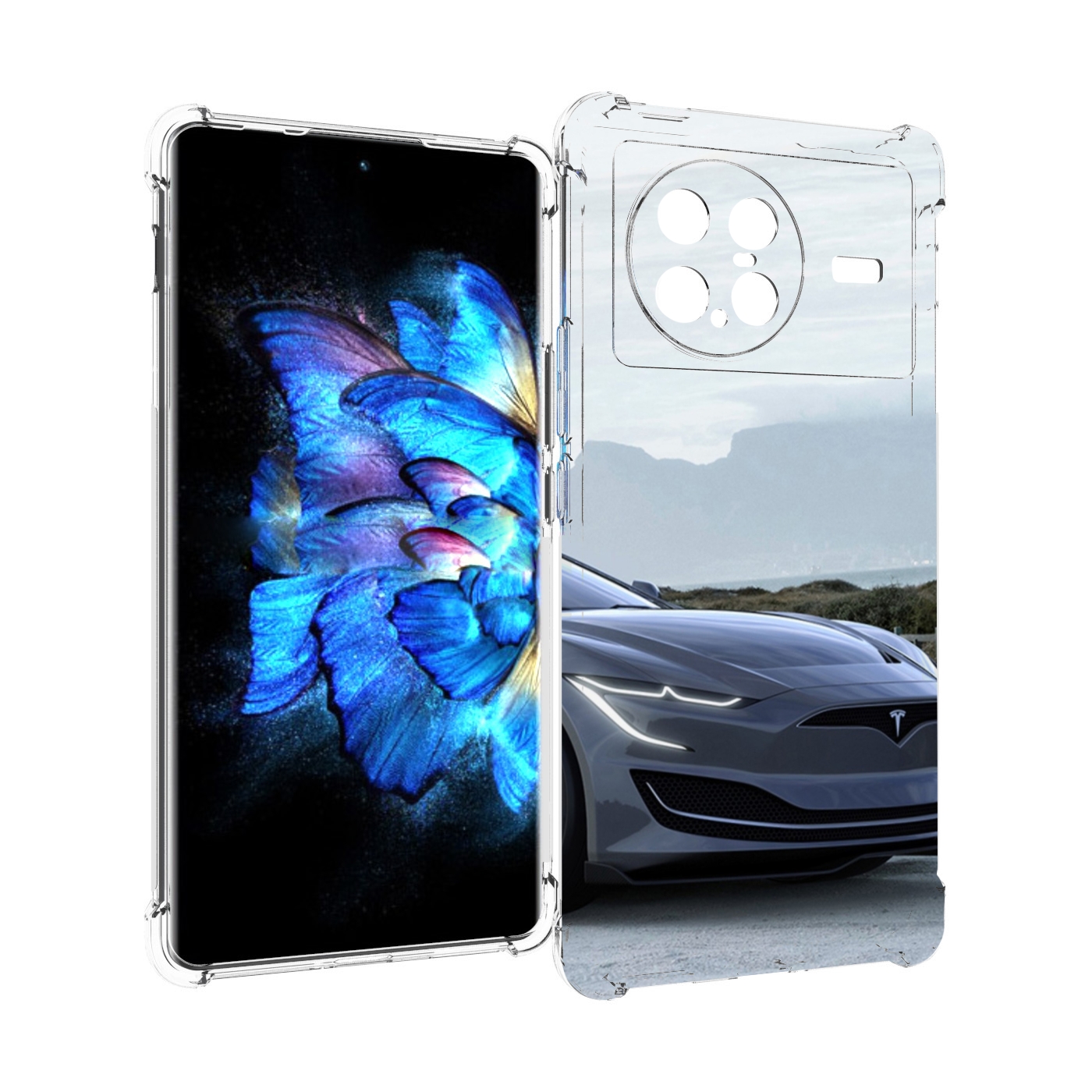 

Чехол MyPads tesla 2 мужской для Vivo X Note 5G, Прозрачный, Tocco