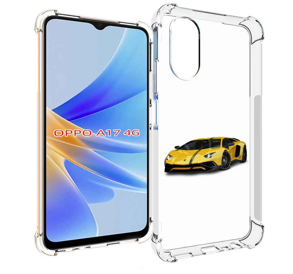 

Чехол MyPads Ламбо мужской для OPPO A17, Прозрачный, Tocco